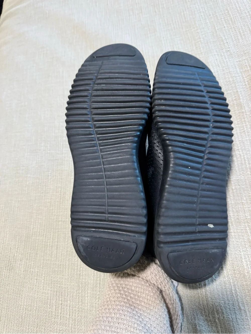 Cole Haan Grand.OS Men’s 10.5M Black Leather Perforated Oxford Shoes